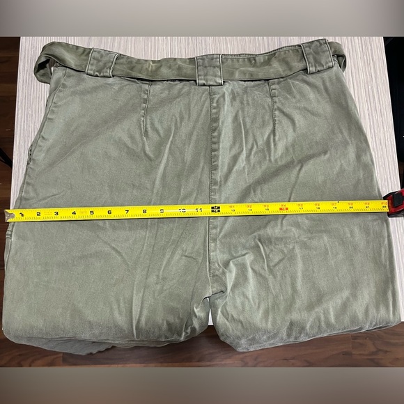 Women’s Joie Khaki/Green Belted Cotton Tencel Blend Pants size XL - Picture 4 of 6